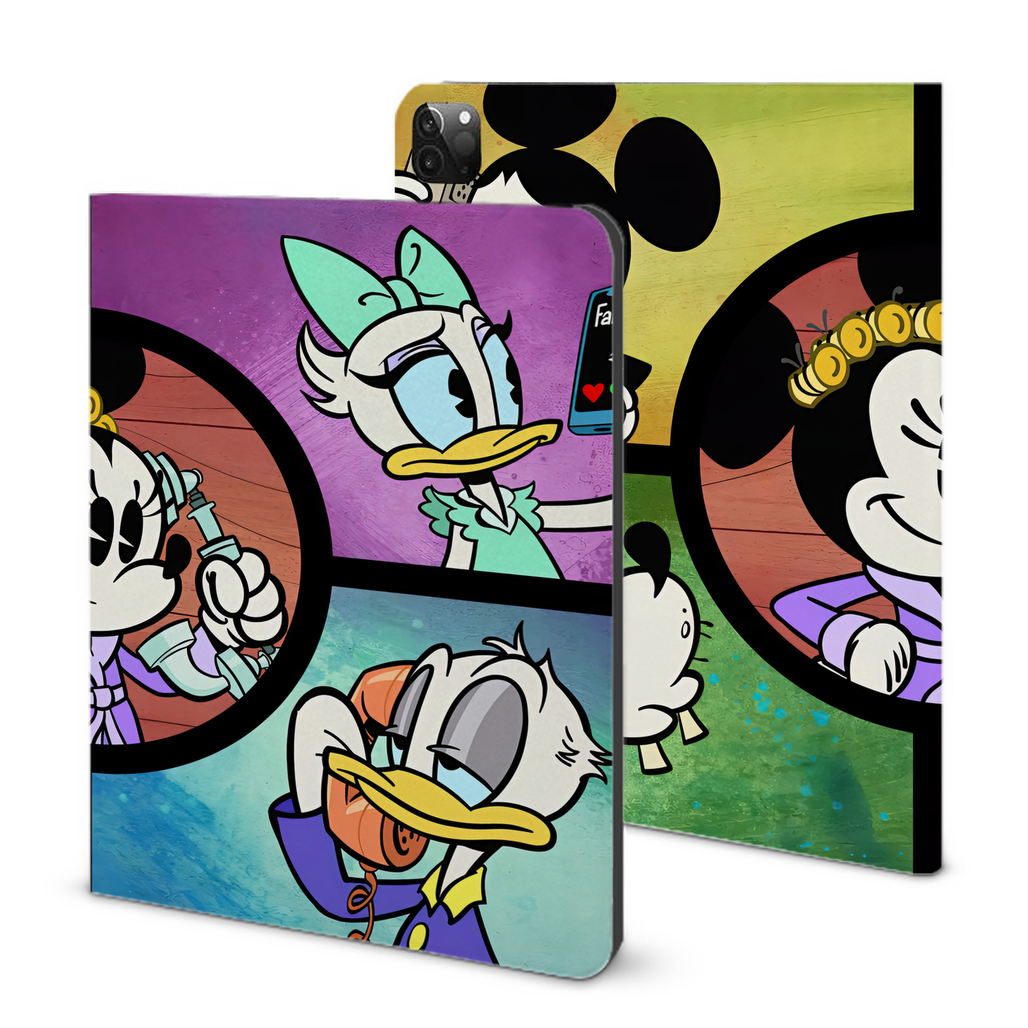 （画像用） ミッキーマウス Mickey Mouse IPadケース ペンホルダー付き ブックスタイルデザイン